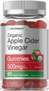 Horbäach Organic Apple Cider Gummie Vinegar 124; 60 Gummies Birmingham 124; Wegan, Non-GMO & Gluten- Free Supplement Amend124; USDA Organic ACV 124; Apple Flavor