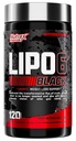Nutrex Lipo- 6 Czarny Max Siła Tłuszcz Burner - Szybko działająca energia, Weight Loss Diet Pigułki - Appetite Suppressant, Metabolizm Booster - 120 Kapsułki