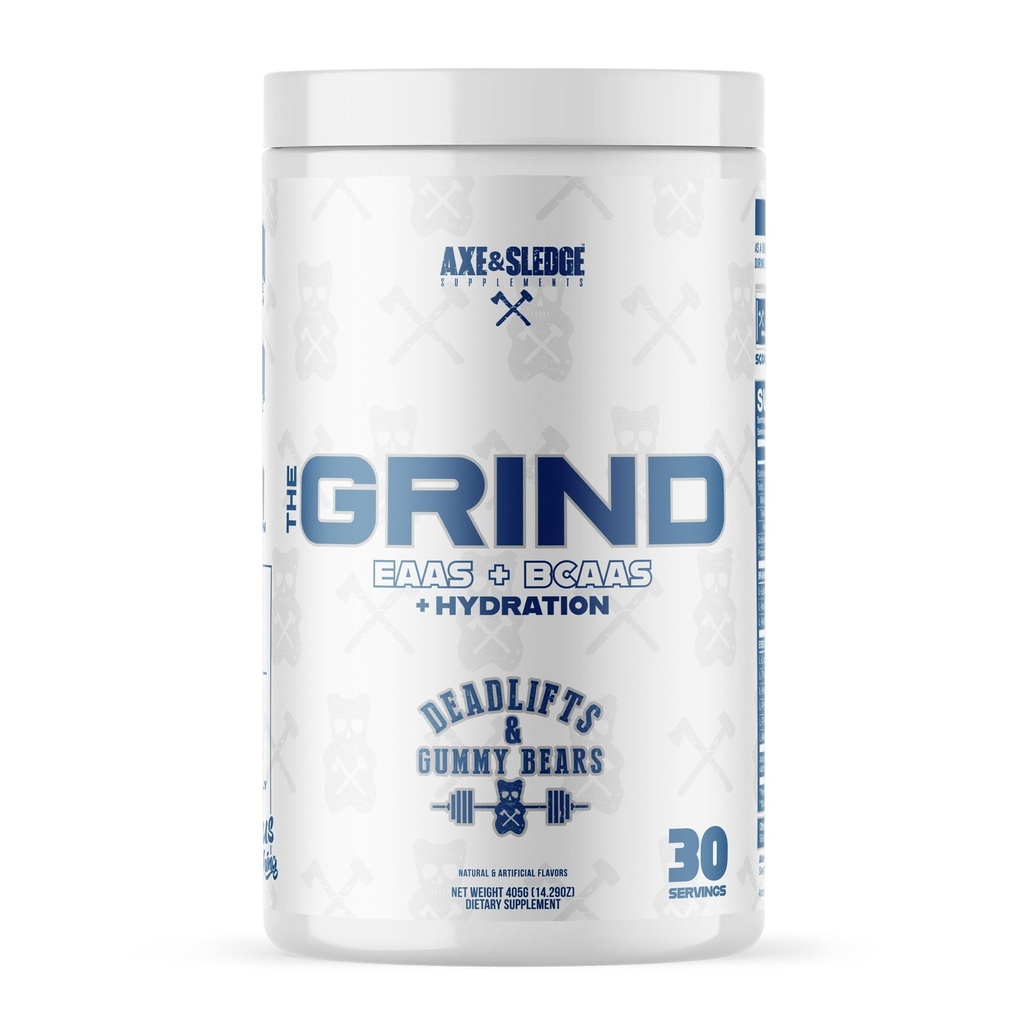 Axe & Sledge The Grind Essential Acids Amino Acids 124; EAA & BCAA Powder Deadlifts & Electrolytes for Hydration Bear 124; Stimulant- Free, Vegan Bears 124; 30 Służenia, Deadlifts & Gummy Bears