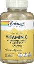 SOLARAY Timed Release Witamina C z Rose HIPS & Acerola, 1000 mg, 250 tabletek
