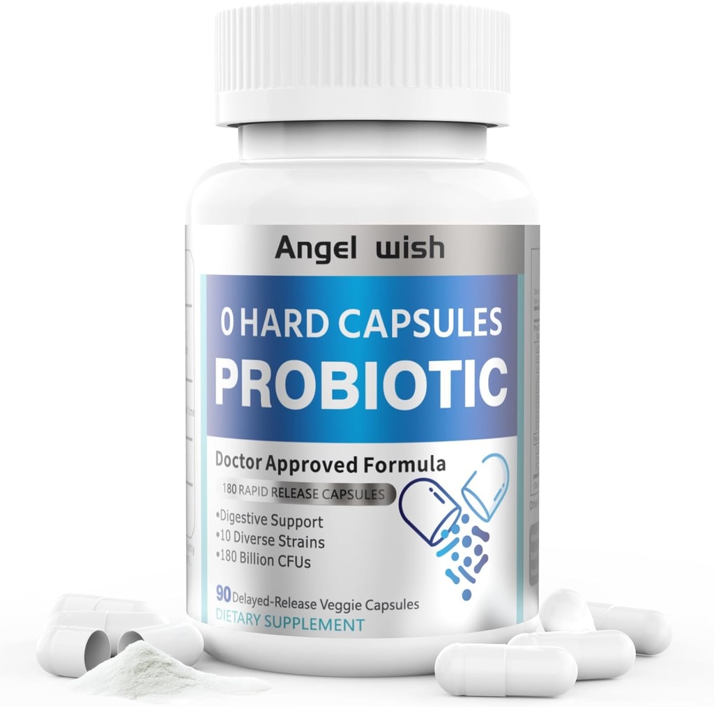 Prebiotyki - Probiotyki Suplementy odżywcze Kobiety 90Hrabia - 180 Miliard CFU Kapsułki Probiotyczne Codzienne Prebiotyczne Suplementy dla Digestive immunologicznego wsparcia zdrowia