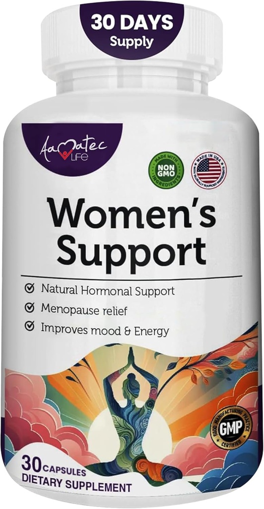 Suplement wsparcia dla kobiet - Natural Hormone Regulation - Menopauza Suplement wsparcia - Estrogen bogaty suplement - Aktywne składniki pigułki pomóc równowagi hormonów Non-GMO