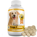 Amazing Omega 3 dla psów - Omega 3 Olej rybny dla psów Suplement do skóry swędzącej Relief na suchą skórę i gorące plamy i płaszcze rozrzucania z EPA i DHA Kwasy tłuszczowe - 120 Bekon Flavor Chews