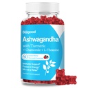 Gummy Aszwagandha z L- theanine, Gummy Aszwa Korzeń dla kobiet, 60 Mieszane żeberka aromatyczne