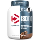 Dimatize ISO100 Proszek z hydrolizowanego białka, 100% Białko izolatu serwatki, 25g białka, 5,5 g BCAA, Gluten Free, Szybkie Absorbowanie, Easy Diesting, Czekolada smakoszy, 3 Funt (42 Słupki)