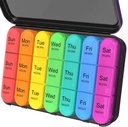 Daviky Pill Organizator 3 razy dziennie, Daily Pill Box 7 dzień, Cotygodniowe przypadki Organizatorzy medycyny do trzymania witamin i leków