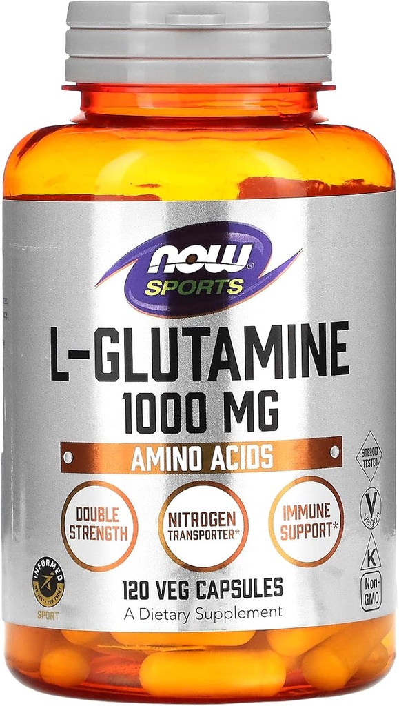 Teraz Foods Sports, L-glutamina, 1000 mg, 120 kapsułki