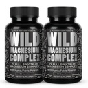 Wild Foods Magnezu Complex Supplement z 7X Forms Budapest 124; Wysoka absorpcja, Full Spectrum, Easy Diseasure Equipment 124; 500mg Glycinate, Bisglicinate, Malate, Orot, Cytrate, Taurate Equipment 124; 90 kapsułki (opakowanie po 2)