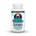 Źródło Naturals Magnezu Glycinate, Chelated for high Absorption Equipment 124; for Calm Energy, Bone & Heart Support *, 200 mg na jedną porcję - 120 tabletek