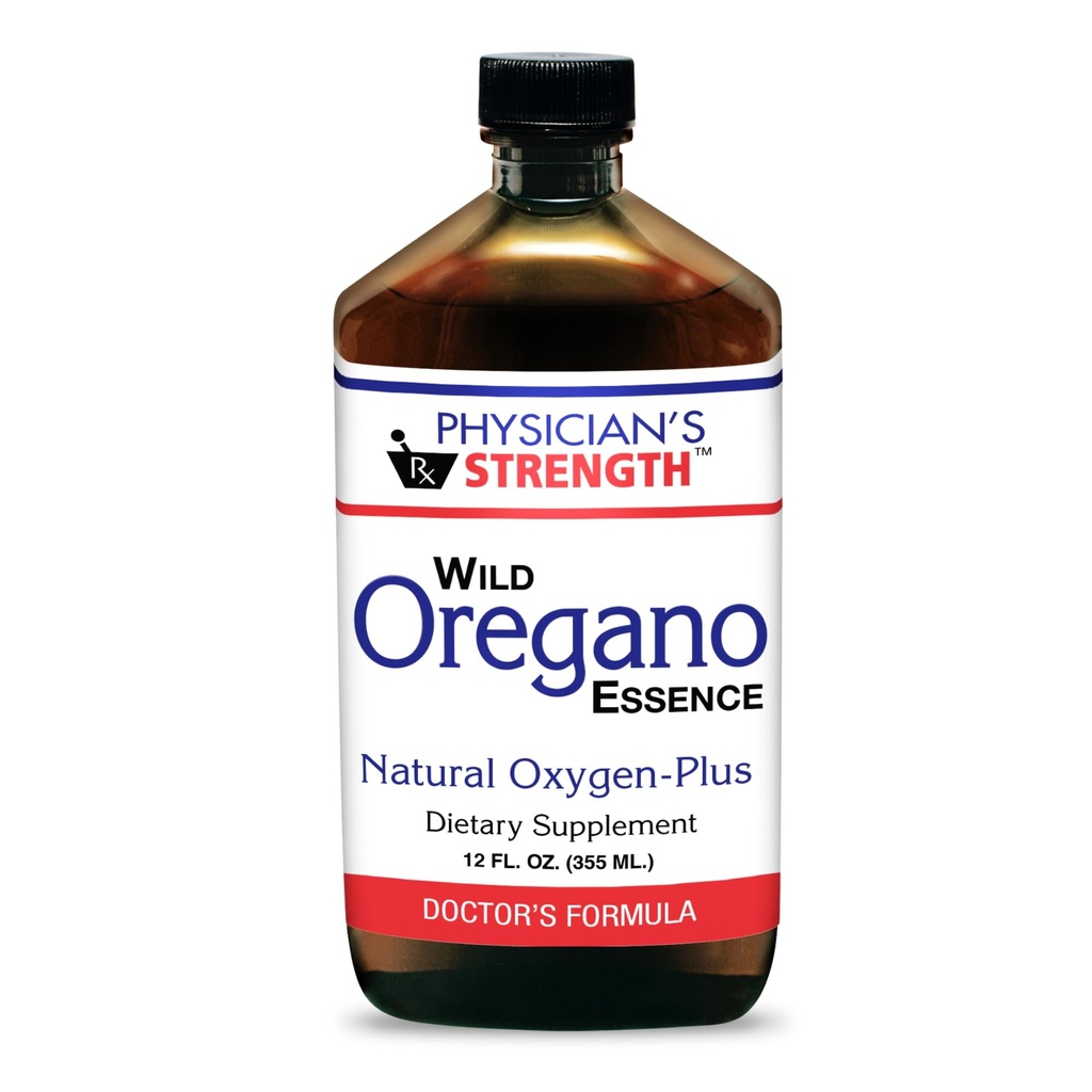 Siła lekarza Wild Oregano Essence - 12 fl oz - All- Natural Hydrosol - Wspiera poziomy tlenu - Non-GMO & Chemical Free - 12 Służenia