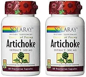 Solaray Artichook Leaf Extract, 300mg, 60 Count (2 opakowania)