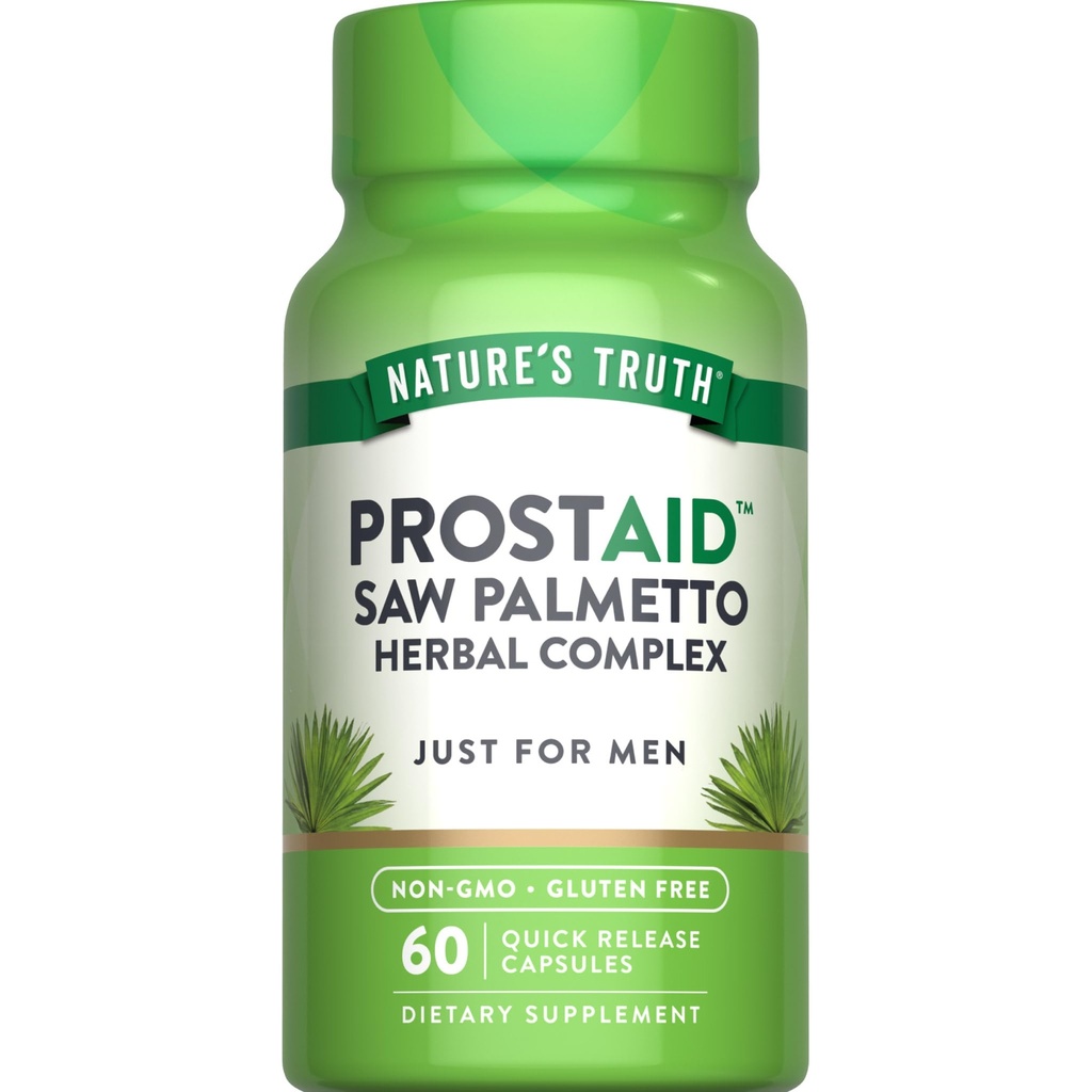 Nature 's Truth Prostate Supplement Supplement for Men Budapest 124; with Saw Palmetto, Pygeum, Stinging Nettle Between 124; 60 Herbal Complex Capsules Between 124; Non-GMO & Gluten Free