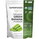 MRM Nutrition Organic Green Banana Proszek 124; Superfoods Nether124; High- Fiber Nether124; Mąka Alternatywna Nether124; Fiber prebiotyczny Nether124; 40 Służenie