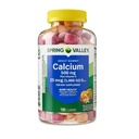 Spring Valley Wapń 500 mg Plus Witamina D 25 µg Bone Health Supplement Gummies, 100 Count + DRI Store Sticker.