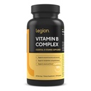 Legion Witamina B- Complex (120 Kapsułek) - Witamina B Complex z Cholina i Inozytol Wspomaga nastroje i wątrobę Funkcje - Vegan B Kompleks Witaminy Wsparcie energii Metabolizm i funkcje mięśni