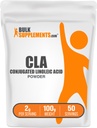 BulkSupplements.com Conjufared Linoleic Acid Powder - Suplement CLA, Suplement odżywczy - Bez glutenu, 2g Na Podawanie, 100g (3.5 oz) (Opakowanie po 1)