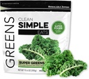 Czyste proste jedzenie Super Zielone Proszek, naturalnie pachnące Zielone Proszek z Chlorella, Spirulina, Superfoods & Fiber prebiotyczny, Brak sztucznych składników, Gluten Free, Classic Zielonych Flavor, 30 Srvgs
