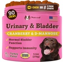 Natural Dog Company Urynary & Bladder Supplement for Dogs - Żurawiny i D- Mannose Soft Chews with Marshmallow Root & Astragalus - Wspiera zdrowie Traktu moczowego, Bladder Function & Normalny przepływ moczu