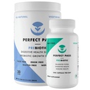 PERFECT PASS Prebiotyki i probiotyki dla zdrowia trawiennego, kapsułki i suplementu do proszku Pasek dla dorosłych, Natural Bacillus Strains with PHGG for Gut and Digestive Wellness