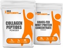Kolagen Peptydes 1 kg + koncentrat białka serwatki z trawy 1 kg