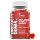 Dr Tobias Apple Cider Gummies z Gummerami Winorośli z Matką, 500mg ACV na Serving, Plus Folate, B6, B12 & Jod, Supports Digestive Health, Gut Cleanse & Detox, Vegan, 60 Gummies