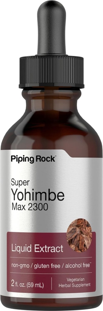 Super Yohimbe Max Liquid Extract Alkohol wolny, 2300 mg, 2 fl oz (59 ml)