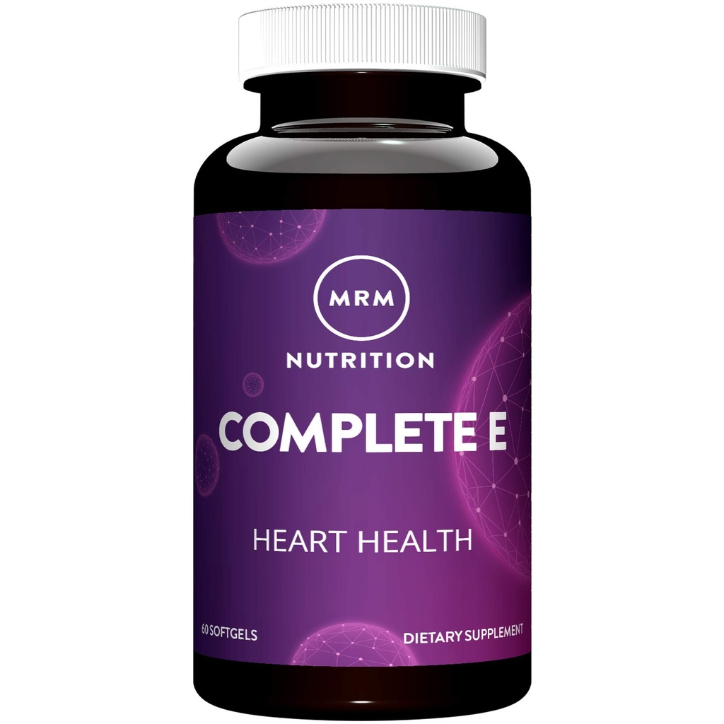 MRM Nutrition Complete E Yellow 124; 400 IU Witamina E Yellow 124; Heart Health Yellow 124; Witamina C Yellow 124; Gluten- Free Yellow 124; 30 Służenie