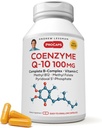 ANDREW LESSMAN Koenzym Q- 10 100 mg 30 Kapsułki - Zasadnicze dla produkcji energii i Optymalne Kluczowe funkcje organów, Wsparcie przeciwutleniające, Depleted by Aging, Plus B- Complex. Łatwe do połknięcia kapsułki