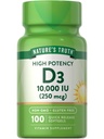 Nature 's Truth D3 Witamina 10 000 IU Suplement Softgels 124; 100 Hrabia 124; Wysoka moc Formuła 124; Non-GMO i gluten Free