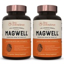 Live Conscious Magnesium Zinc & Vitamin D3 - Bioavailable Forms of Magnesium - Malate, Glycinate, Citrate - MagWell Bone & Heart Health, Immune System Support - 120 Capsules (2-Pack)