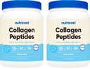 Nutricost Pure Collagen Hydrolizat (Bydło) Proszek (2 opakowania) - Kolagen bydła karmionego trawą, 1LB Na butelkę