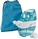 Navy Travel Bundle - System Nasal Nasal Nasal - Sól Nasal Rinse Kit z 1 Sprzątaczem do nosa, 30 Soli Pody i Sky Blue Travel Bag