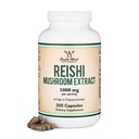 Reishi Mushroom Kapsułki (4: 1 Ganoderma Extract, 1000 mg Red Reishi Powder Servings) 300 Hrabia, 5 Miesiąc dostaw, Potent Mushroom Supplement dla wsparcia systemu immunologicznego i obrony przez podwójne drewno