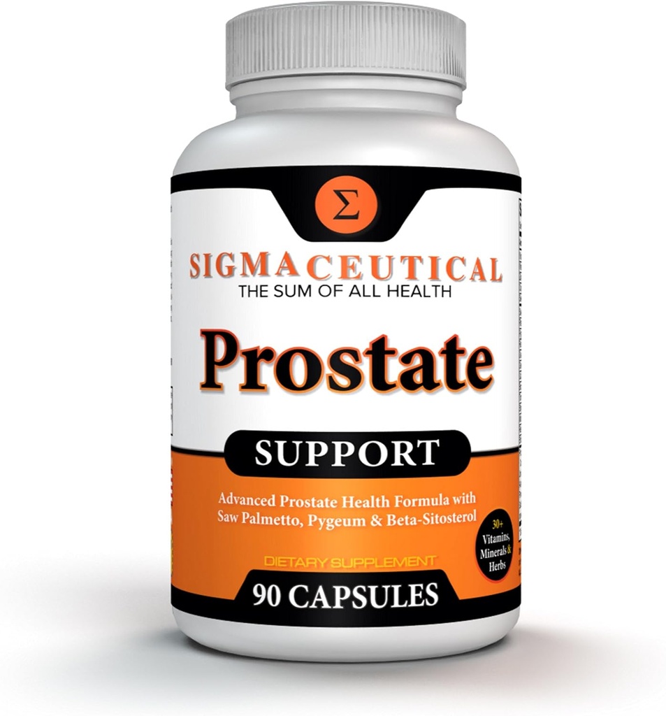 Prostate Support Complex - Saw Palmetto & Beta Sitosterol z Pygeum Bark - Daily Urnanal Flow Support for Men - 90 Natural Plant Sterol kapsułki