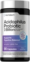 Horbäach Probiotic for Women & Men 's Digestive Health 124; 3 Billion CFU 124; 90 Kapsułki 124; Non- GMO & Gluten Free