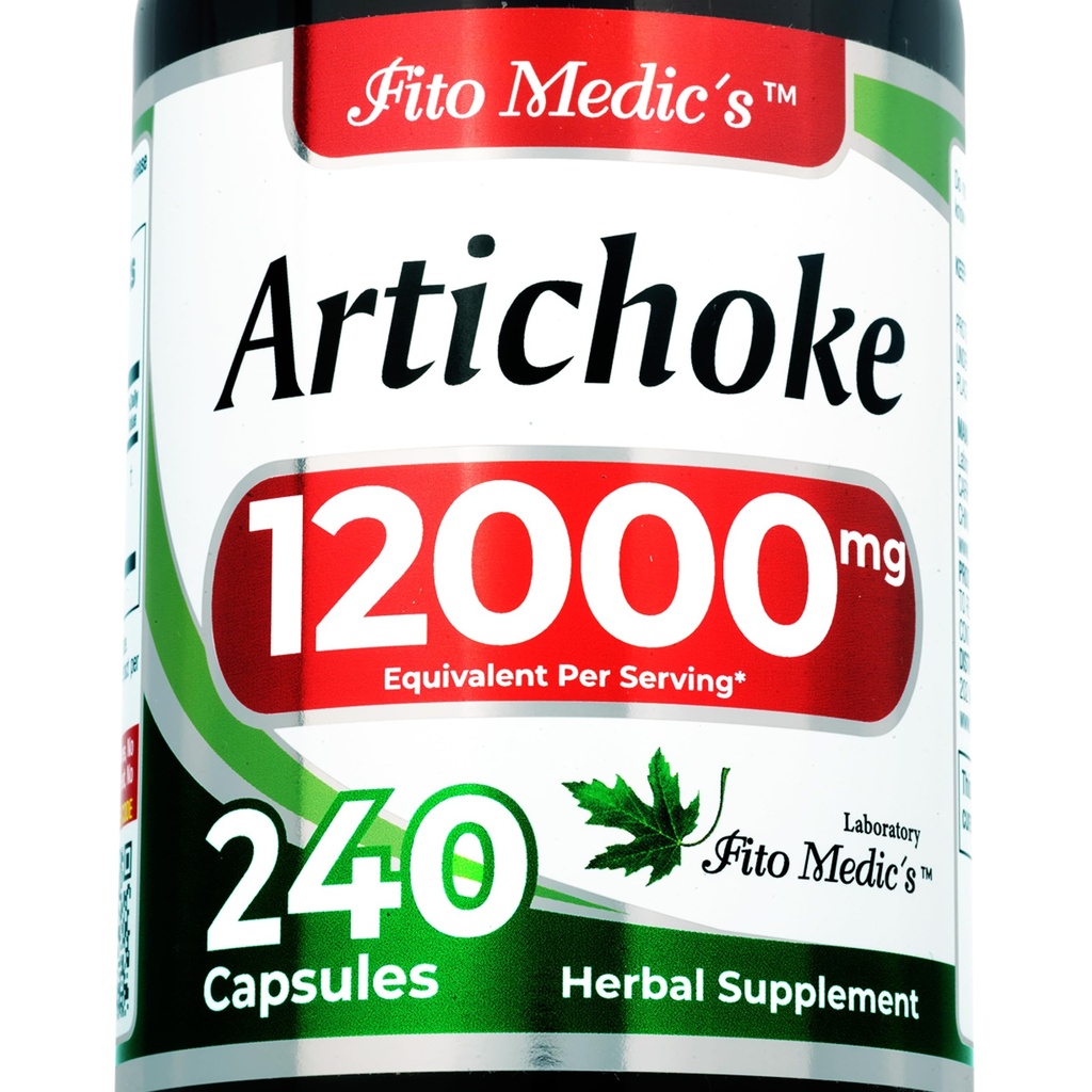 FITO MEDIC 'S Lab XI124; Artichock Extract XI124; Artichock Extract Capsules XI124; 240 Capsules XIX124; 12000 mg XIX124; alcachofa.