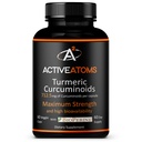Active Atoms Turmeric Extract, Dodatkowa siła z BioPerine ® Black Pepper 750 mg Turmeric Extract na jedną 00 "Kapsułka, Standaryzowane 95% Kurkuminoidy, Non-GMO, 60 Kapsułki Veggie 60 Day Supply