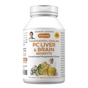 ANDREW LESSMAN PC Wątroba i Mózg Korzyści 60 Softgels - Phosphhatidyl Choline, Najważniejszy blok budynku dla zdrowej wątroby i struktury mózgu, Funkcja. Żadnych dodatków. Łatwe do połknięcia Softgels