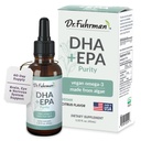 Dr. Fuhrman Vegan Omega 3 XI124; Vegan DHA + EPA Pure Liquid Supplement Equipment 124; Made from Lab-Grown Algae XI124; Omega 3 Supplement jest chłodzony w Magazynie aż do wysyłki 124; Citrus Flavor 60 Służenie