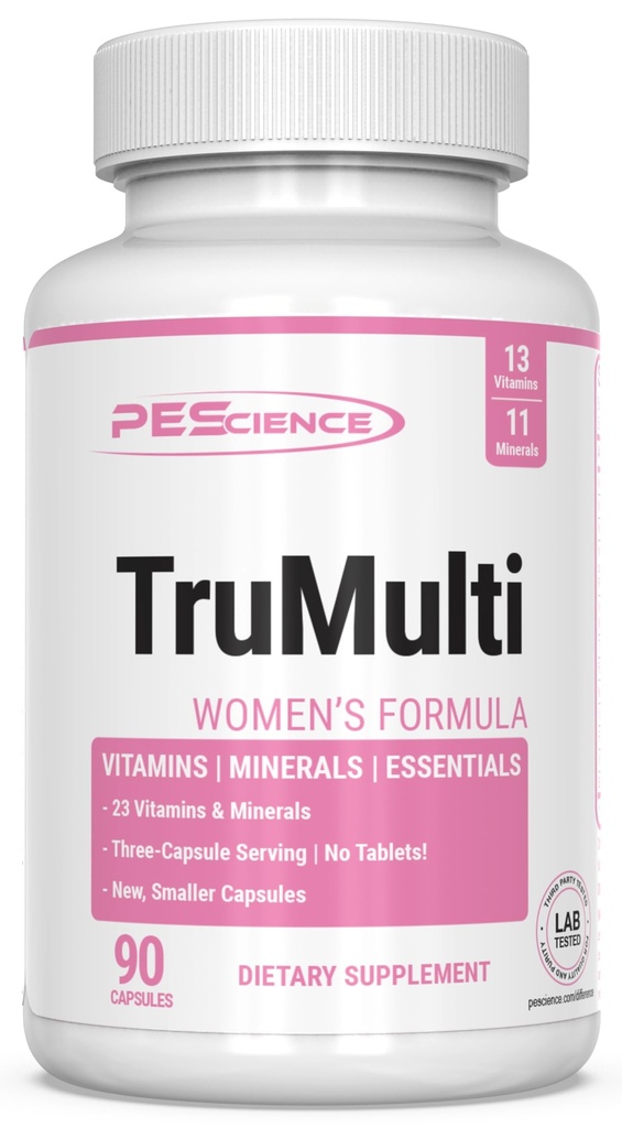 Pescience TruMulti Multivitamin dla kobiet z żelaza, Daily Formuła z Premium witaminy C, D, Cynk Suplement do wsparcia immunologicznego, Chelated Minerals, 90 Łatwe do połknięcia kapsułki
