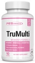 Pescience TruMulti Multivitamin dla kobiet z żelaza, Daily Formuła z Premium witaminy C, D, Cynk Suplement do wsparcia immunologicznego, Chelated Minerals, 90 Łatwe do połknięcia kapsułki