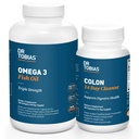 Dr. Tobias Omega 3 Olej rybny i Colon 14 dzień Czyszczenie dla poprawy trawienia i ogólnego zdrowia