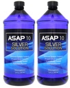 American Biotech Labs ASAP 10 PPM Silver Sol System immunologiczny Wsparcie 124; 2 Pack of 32 Oz Totalling 64 Oz