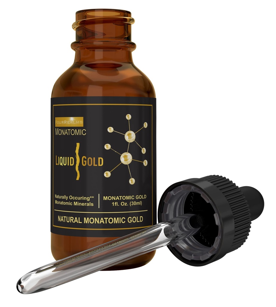 Ormus Monoatomowe Złoto Bogate w Czyste M- State Minerały i Biały Proszek Złoto - Czyste 24k Złoto -Ślad Rozwiązanie mineralne 1 oz