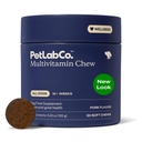 PetLab Co. 22 in 1 Dog Multivitamin - Wsparcie Reakcja immunologiczna psa, Skóra, Płaszcz, Łączniki i Zdrowia Ogólnego - Witaminy A, E, D, B12, Minerały, Przeciwutleniacze - Smak wieprzowiny do żucia - Opakowania maja Wary