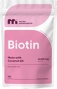 Micro Ingredients Biotin 10,000 µg z kwasem hialuronowym 25 mg na serwowanie 124; Wykonane z oleju kokosowego 124; 365 Softgels 124; 1 na dzień 124; Dostawa jednego roku 124; Non-GMO & Gluten Free