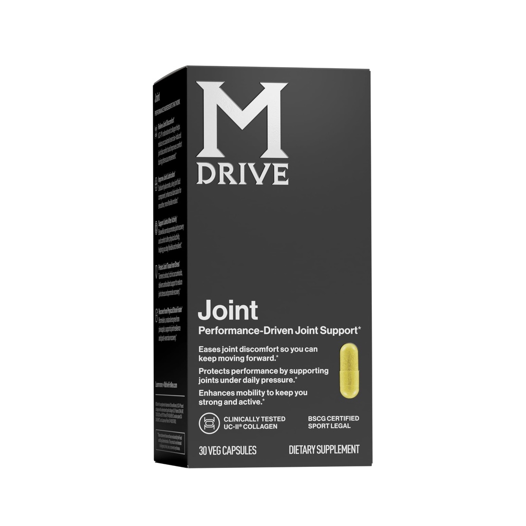 Mdrive Joint Supplement for Men - Wspiera zdrową wspólną funkcję, elastyczność, komfort i mobilność - Funkcje Kolagen UC- II, Kurkumina Turmerowa & Hyaluronian sodu z kwasu hialuronowego, 30ct