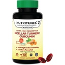 Kurkumina Turmerowa Suplement 1000mg do Joint Support- 185x Bioavable & High Absorption with NovaSOL Technology - 60 Nutric Cumin Softgels