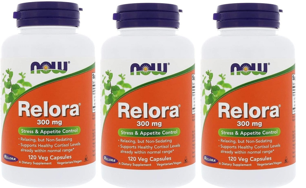 Teraz Foods Relora 300 mg, kapsułki wege-, 120-Count (Opakowanie po 3)